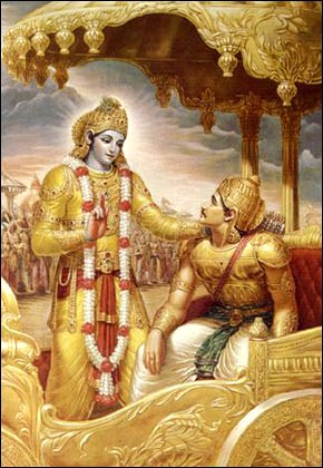 Bhagavad-gita - Krishna instrui Arjuna
