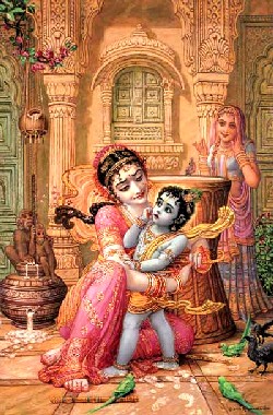 Krishna-Damodara com Mãe Yashoda