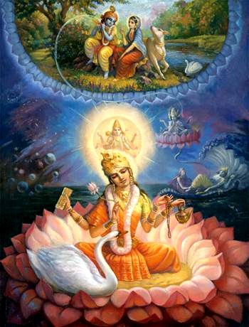 Sarasvati - Deusa do Conhecimento - Esposa de Brahma